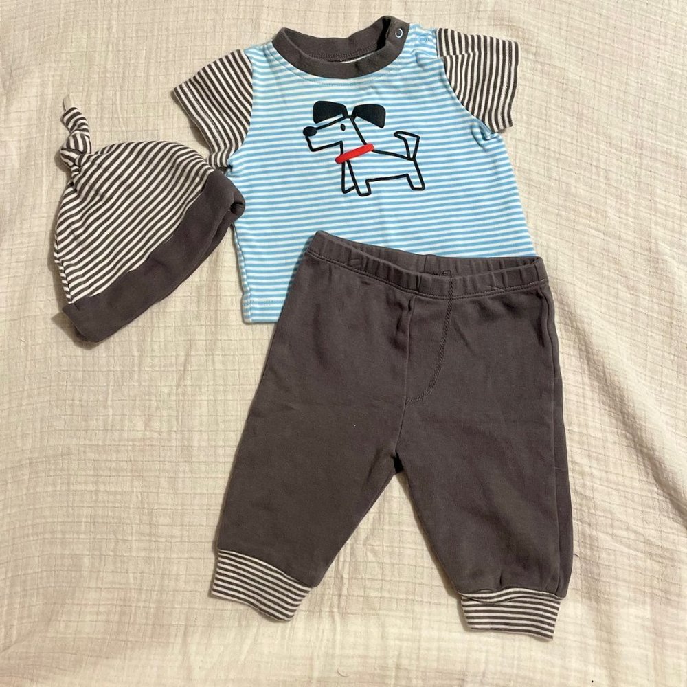 First Impressions baby boys 3 piece set size 3 months